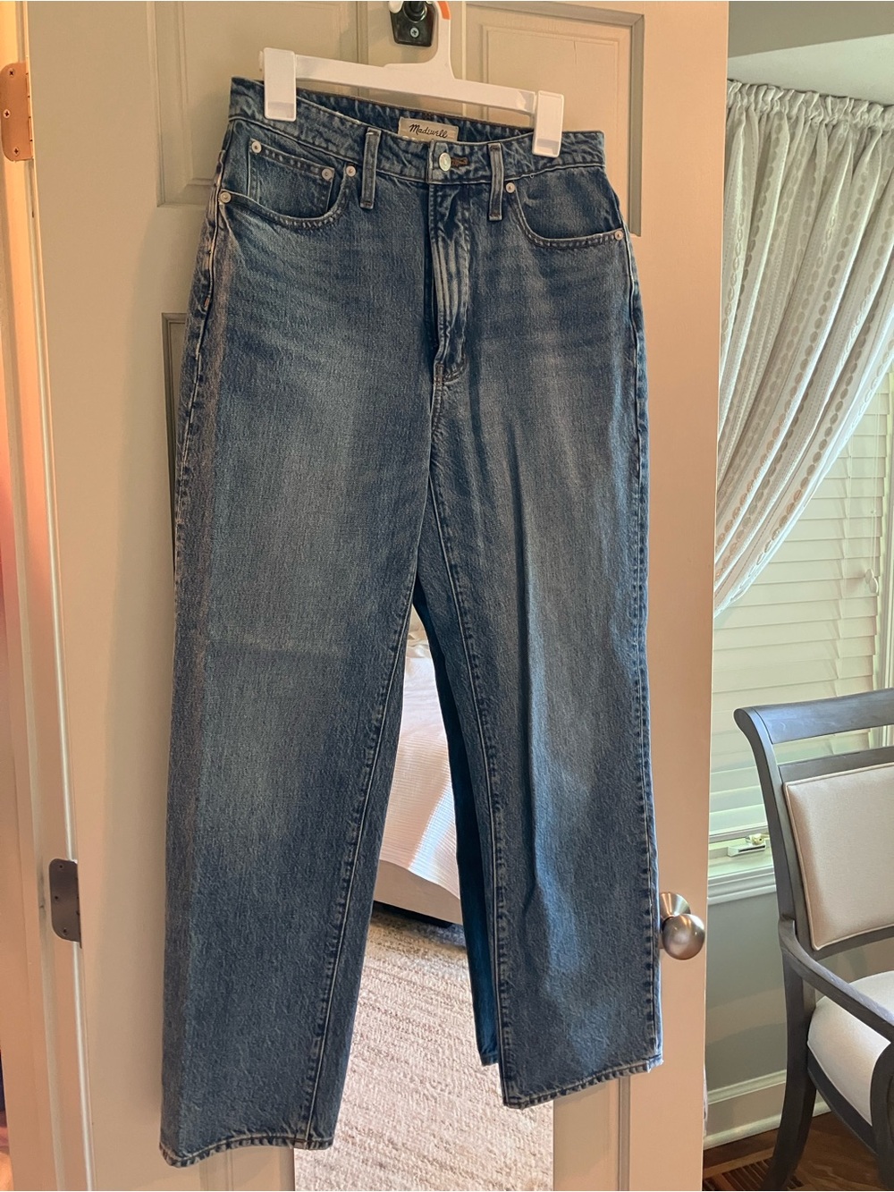 Madewell Women’s Straight-Leg Denim Jeans in Faded Blue